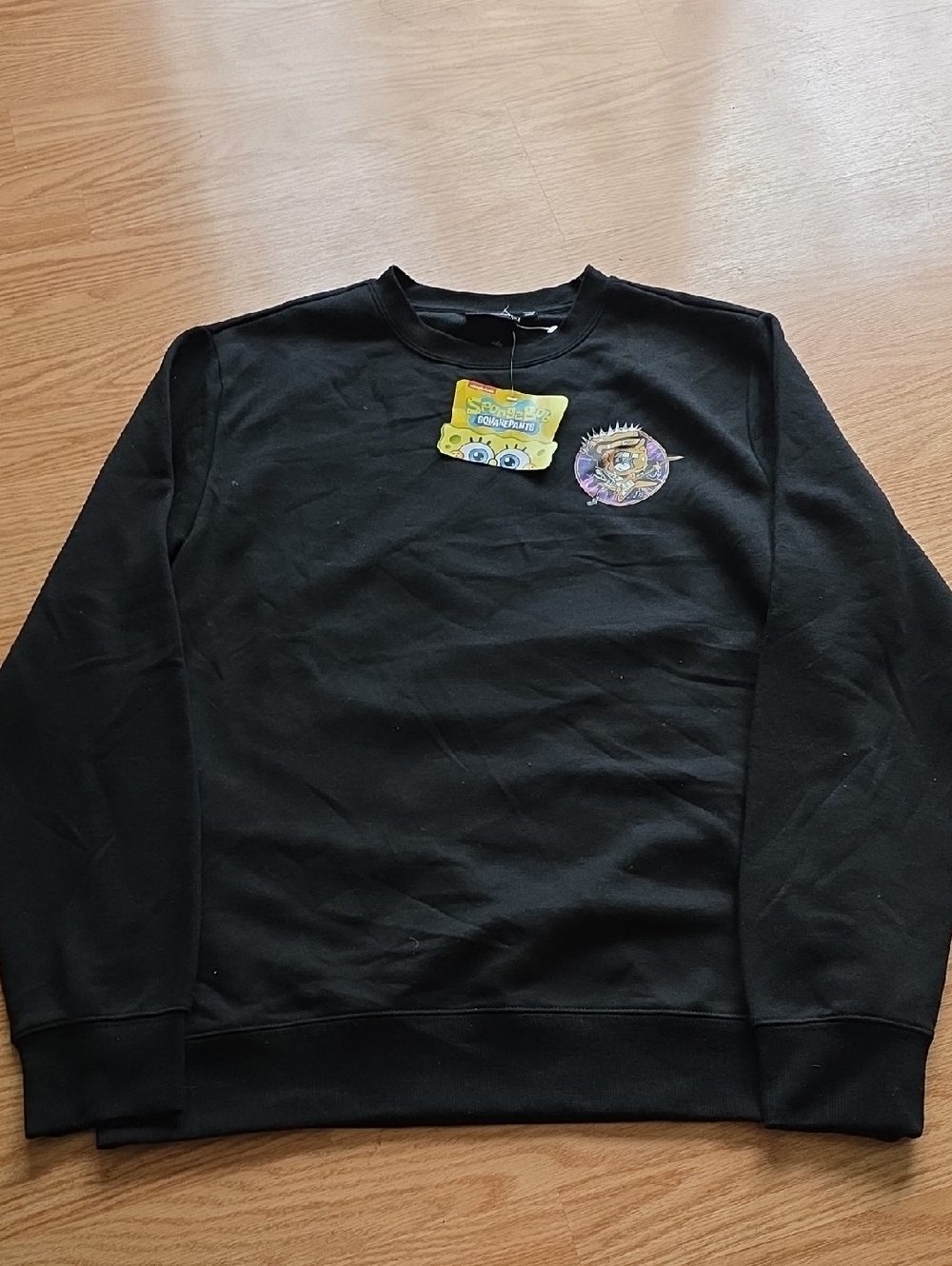 SpongeBob Squarepants Black Crewneck